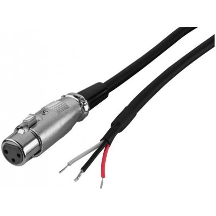 Monacor MCA-100J/XP Kabel połączeniowy audio z gniazdem XLR, 1m